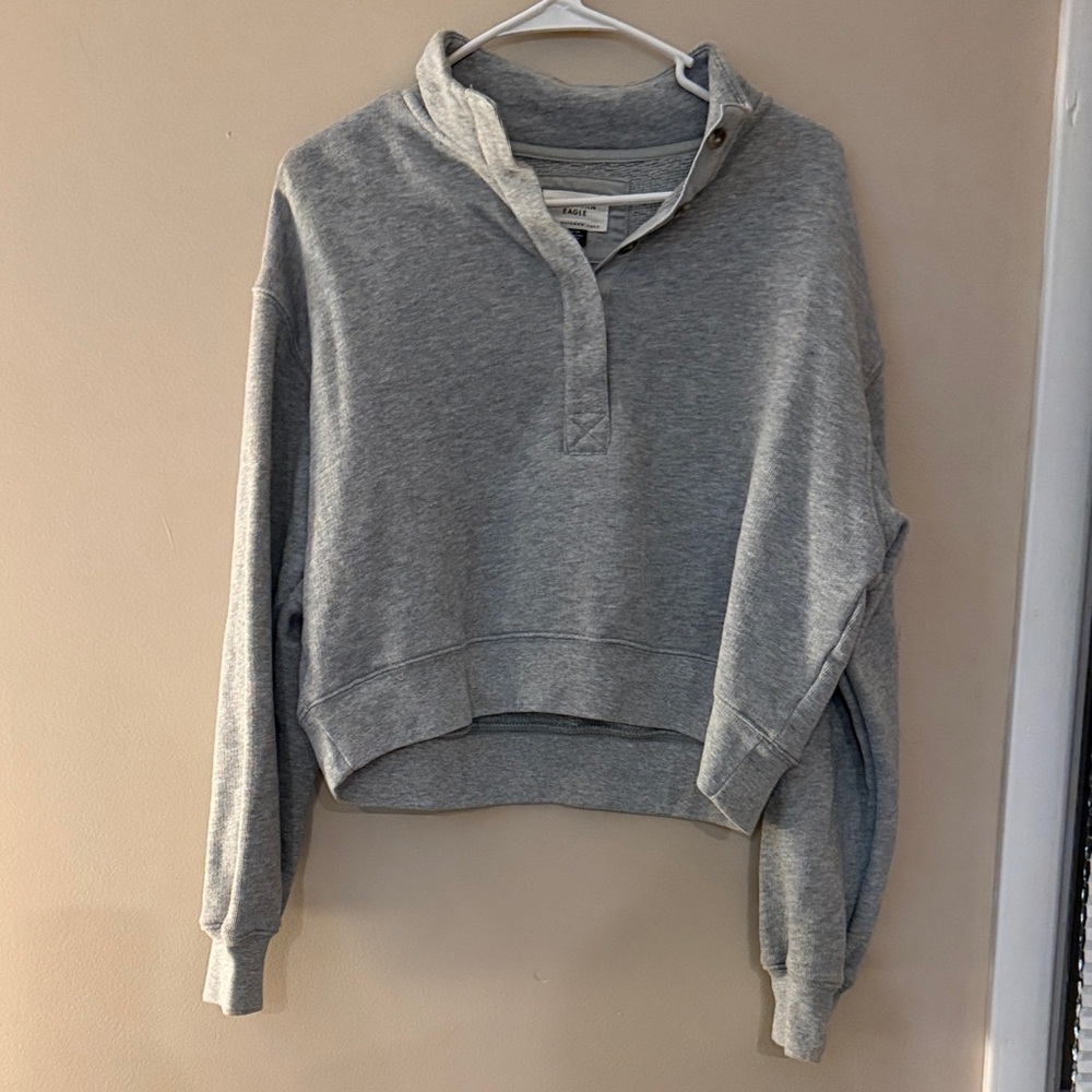 American Eagle Outfitters Heather Gray Women's Hoodie